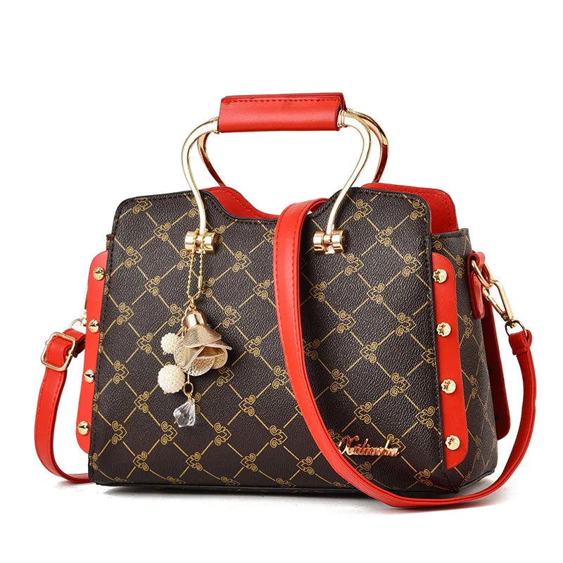 Rivet Shoulder Bag Wild Messenger Handbag Big Bag