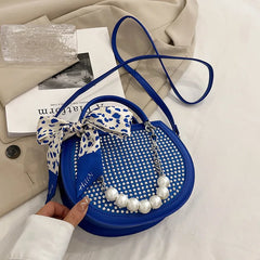 Rivet Handbag Round Tote Small Shoulder Bag