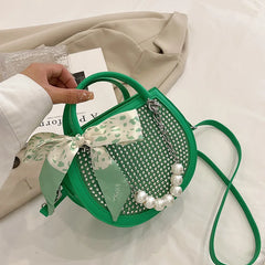 Rivet Handbag Round Tote Small Shoulder Bag