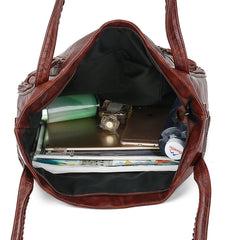 Large Lady Bag Soft Leather Shoulder Bag