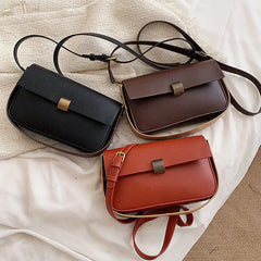 Retro PU Leather Women's Handbag Crossbody Flap Bags