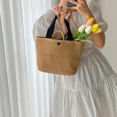 Straw Bag Girl Net Red Beach Summer Holiday Woven Bag