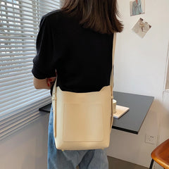 Vintage Leather Tote Bag Set for Women