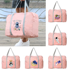 Astronaut Print Foldable Travel Bag Organizer