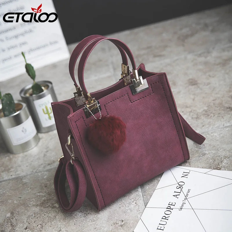 High-grade Leather Messenger Bag for Women