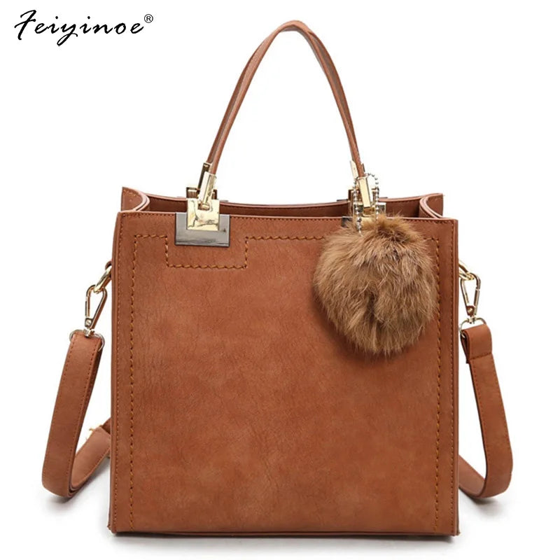 High-grade Leather Messenger Bag for Women