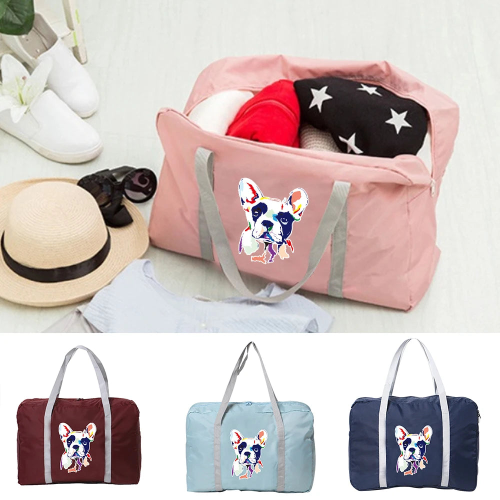 Portable Foldable Travel Toiletry Pouch Dog Print Waterproof T