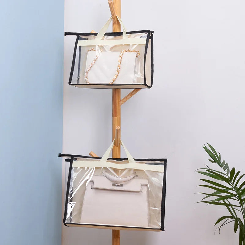 Handbags Organizer Storage Bag Case Purse Protector Holder PVC Bag