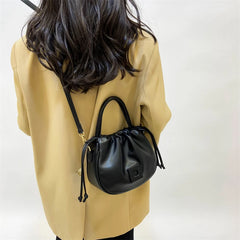 Women's PU Leather Bucket Bag Shoulder Messenger Bags