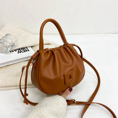 Women's PU Leather Bucket Bag Shoulder Messenger Bags