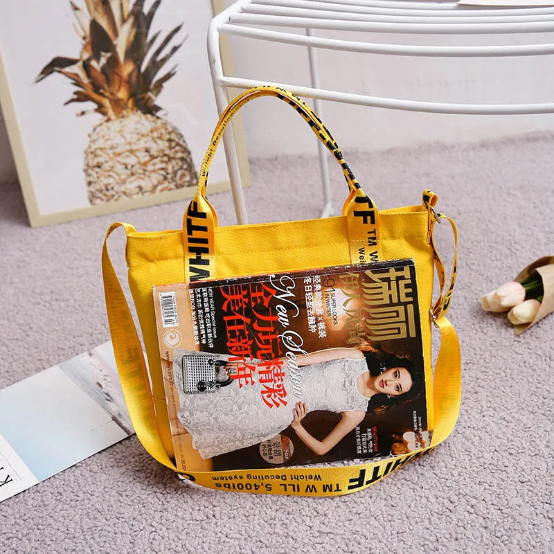 Canvas Tote Bag Casual Shopping Female Shoulder Messenger Bag Sac A Main Femme
