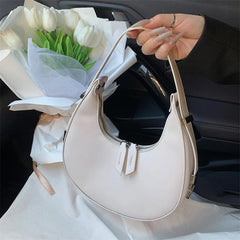 PU Armpit Bag Tote Shoulder Bag Dumpling Bag Handle Bag for Women