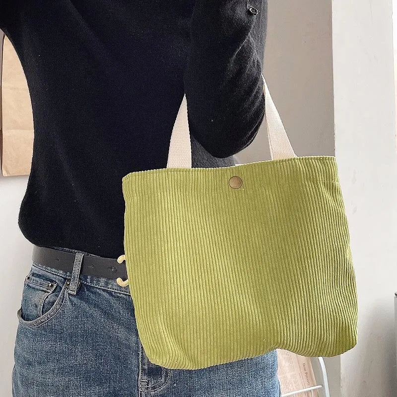 Canvas Tote Bag Lunch Bag Food Portable Small Lunchbox Bag