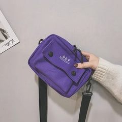Canvas Crossbody Bag Women Casual Shoulder Messenger Bag