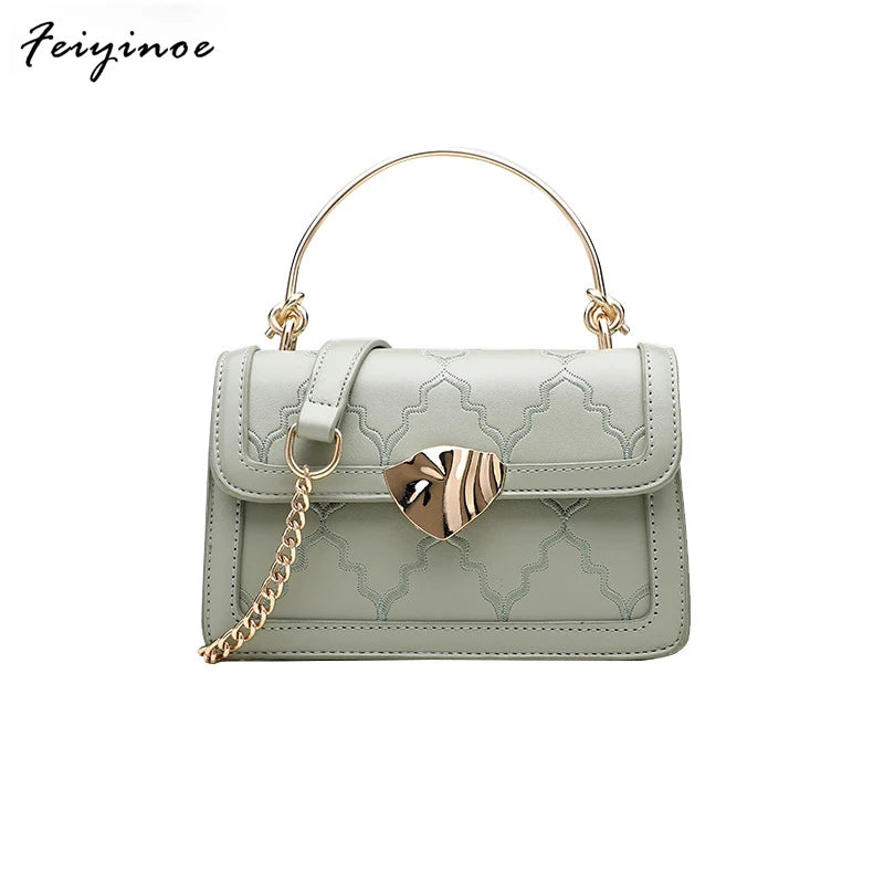 Vintage PU Leather Shoulder Bag for Women Lady's Handbag Crossbody Bags