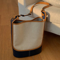Women's Casual Tote Bag Large Capacity Travel Bucket Bag