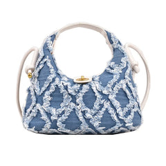 Denim Beach Shoulder Bag Ladies Casual Hobo Tote Bag
