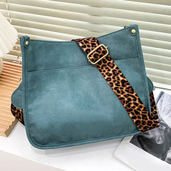 Leopard Print Shoulder Strap Tote Bags Rainbow Purses and Handbags