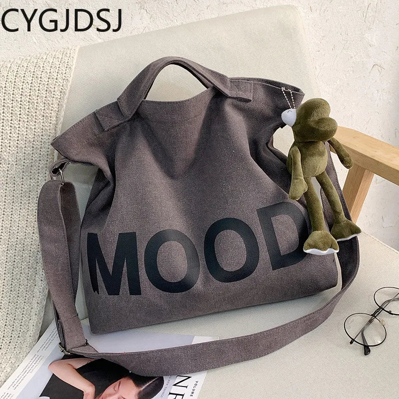 Canvas Crossbody Shoulder Bag for Women
