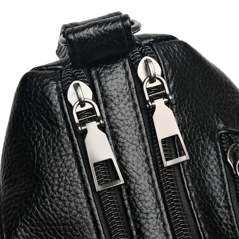 Women's PU Leather Messenger Bag Classic Retro Shoulder Bag