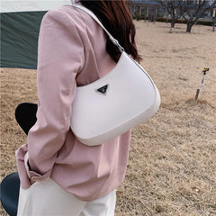 Retro PU Leather Shoulder Tote Bag Women's Clutch