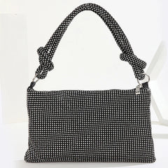 Silver Rhinestones Evening Clutch Bag for Wedding