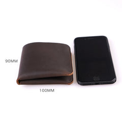 Vintage Cow Leather Men Wallet Slim Minimalist