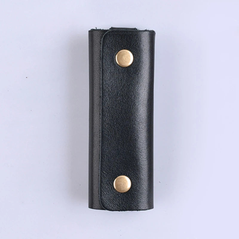 Vegetable Tanning Leather Key Holder Wallets Small Car Keys Case