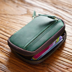 Crazy Horse Leather Multi-function Key Bag Large Capacity Storage Bag