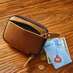 Crazy Horse Leather Multi-function Key Bag Large Capacity Storage Bag