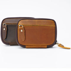 Crazy Horse Leather Multi-function Key Bag Large Capacity Storage Bag