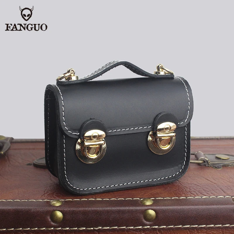 Leather Card Wallet Mini Shoulder Bag Crossbody Coin Purse