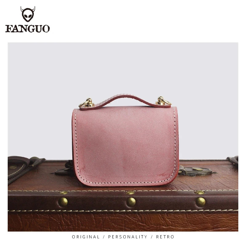 Leather Card Wallet Mini Shoulder Bag Crossbody Coin Purse