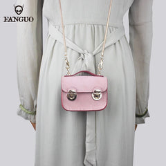 Leather Card Wallet Mini Shoulder Bag Crossbody Coin Purse