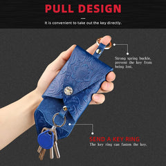 Vintage Leather Key Holder Pouch for Men