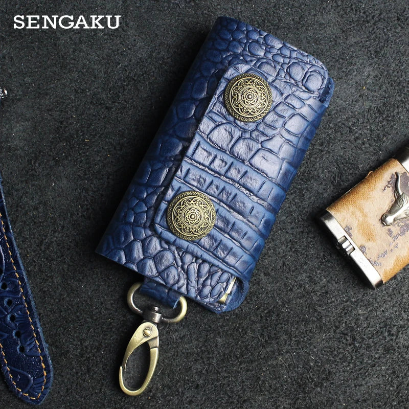 Leather Key box DIY keychain Housekeeper Key Pocket Organizer