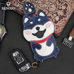 Leather Men's Key Pull-out Bag DIY Car Smart Key Holder