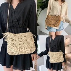 Hand-woven Bag Holiday Beach Girl Bag Straw Woven Handbag