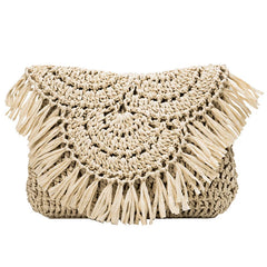 Hand-woven Bag Holiday Beach Girl Bag Straw Woven Handbag