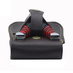 Leather 2 In 1 Slingshot Catapult Bag Pouch Case Holder Bel