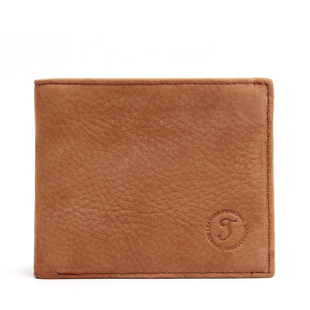 Vintage Crazy Horse Leather Wallet Men Purse Clutch Bag Male Money Clips