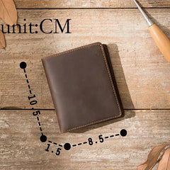 Men's Crazy Horse Leather Wallet