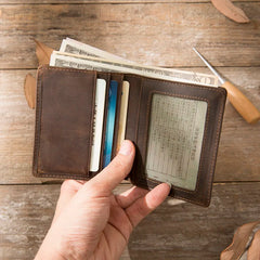 Men's Crazy Horse Leather Wallet