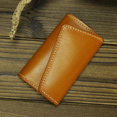 Leather Key Case Car Key Chain Holder