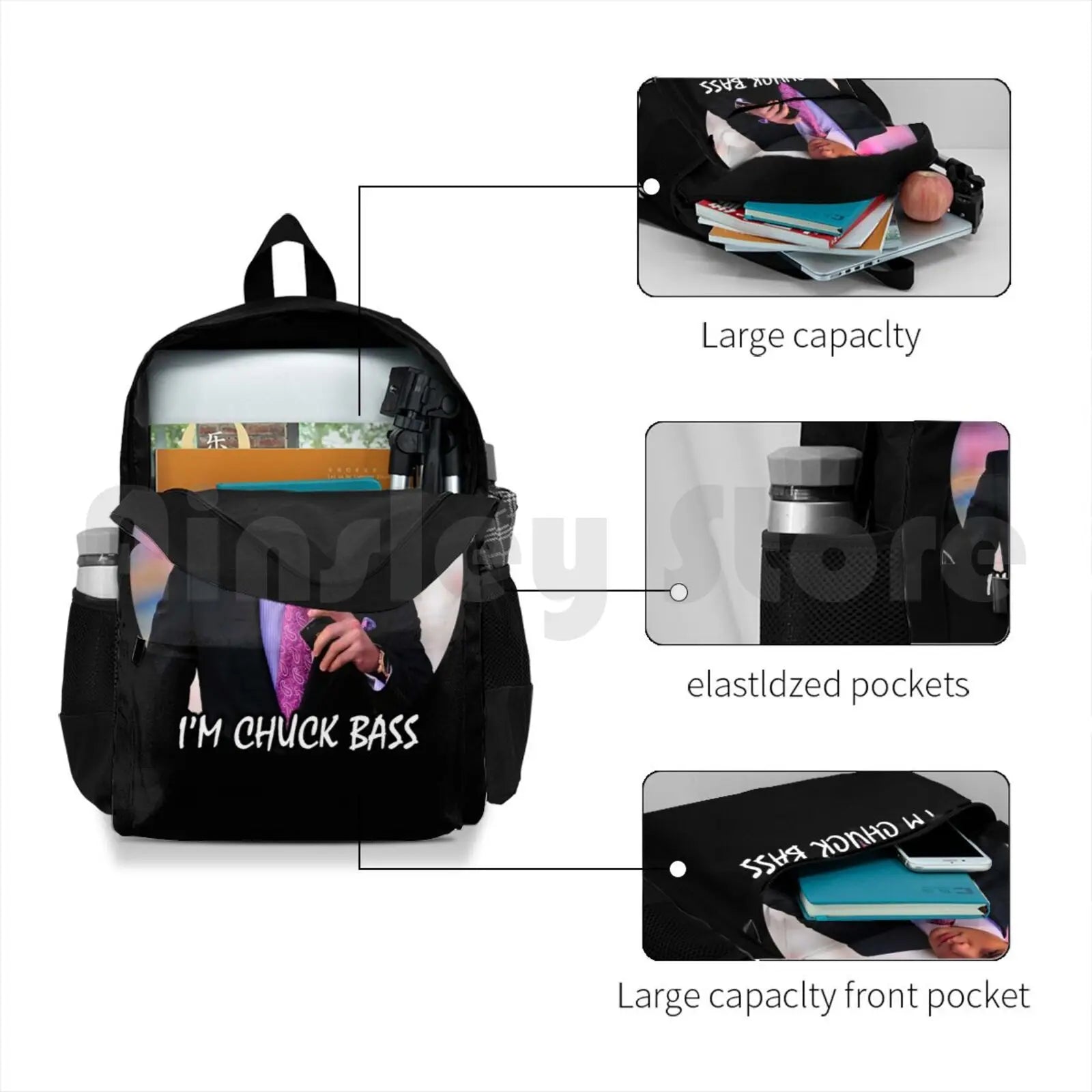 Chuck Bass Hiking Backpack for Outdoor Sports