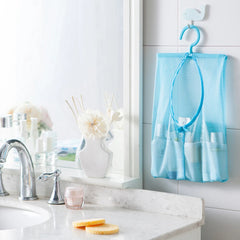 Mesh Hanging Storage Bag Kitchen Bathroom Organizer 1PC