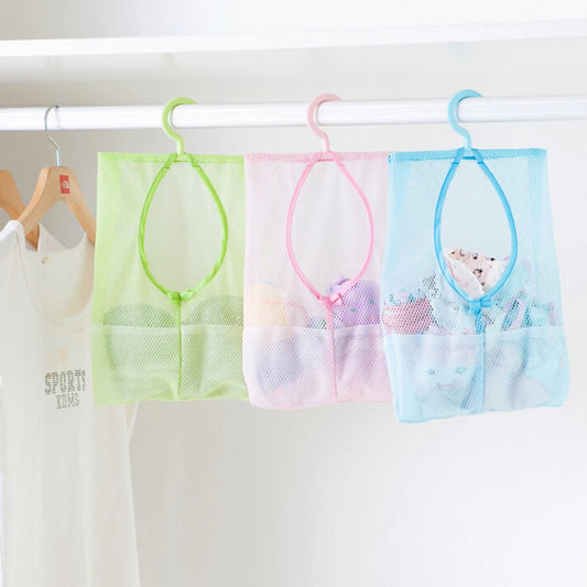 Mesh Hanging Storage Bag Kitchen Bathroom Organizer 1PC