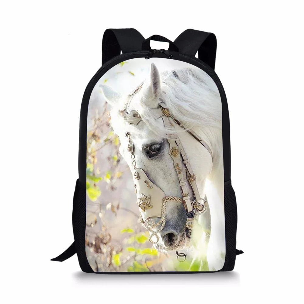 Horse Prints Toddler School Book Bags Women's Travel Backpack