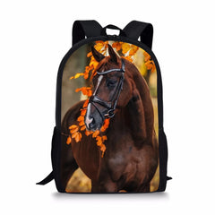 Horse Prints Toddler School Book Bags Women's Travel Backpack