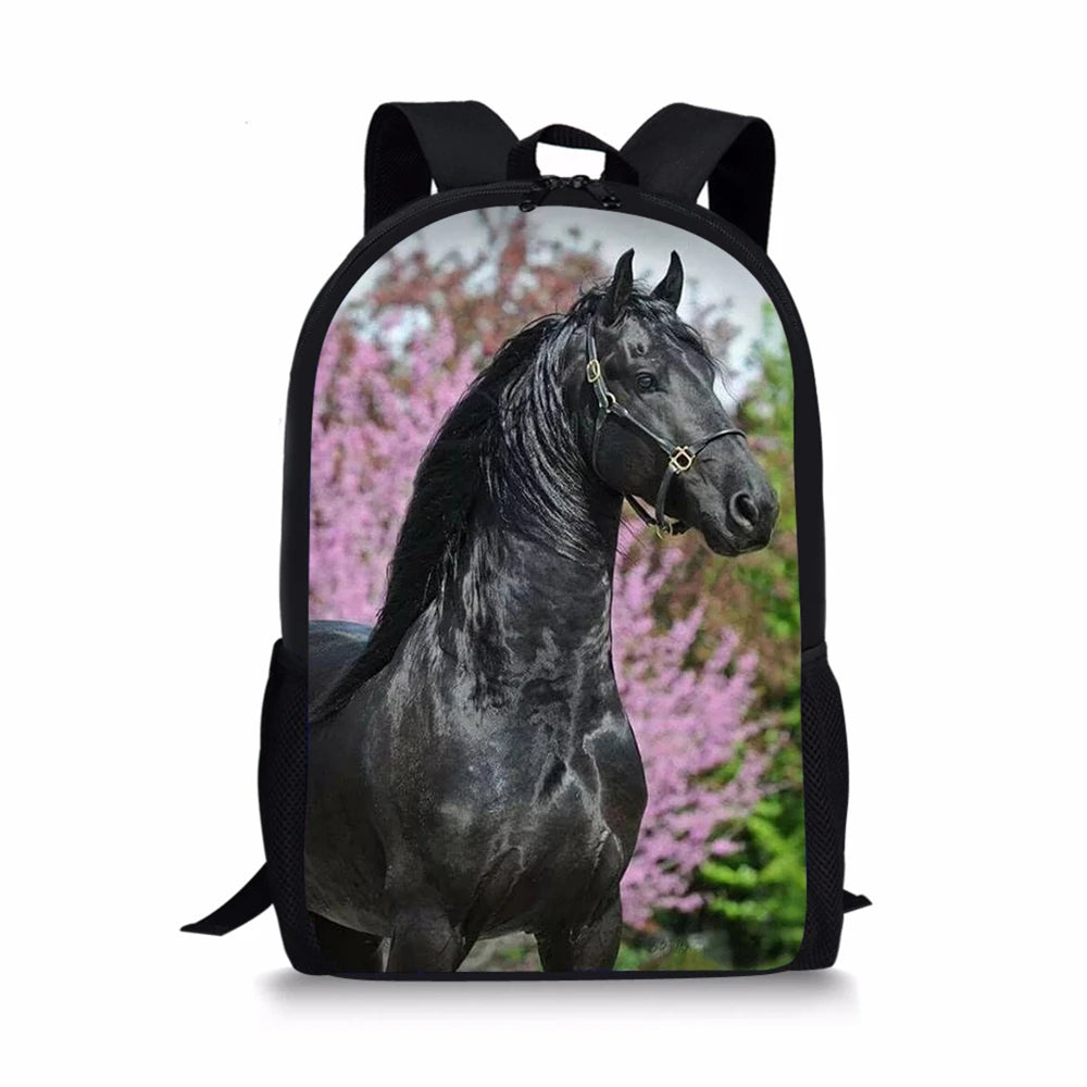Horse Prints Toddler School Book Bags Women's Travel Backpack